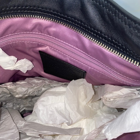 Black Coach Leather Bag - Picture 3 of 6